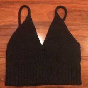 Free People cropped sweater tank top